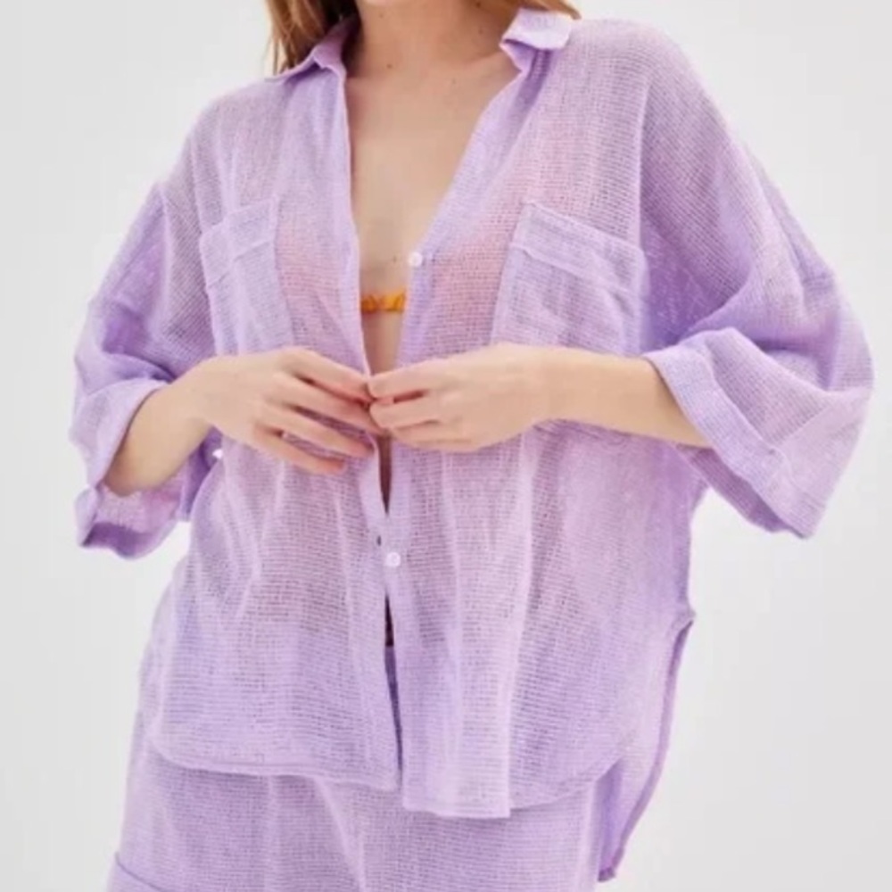 Urban Outfitters Beach Boardwalk Swim Small Out From Under Coverup Lavender